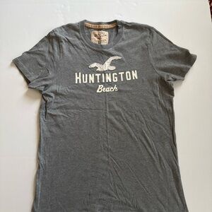 Hollister Gray Huntington Beach Tee